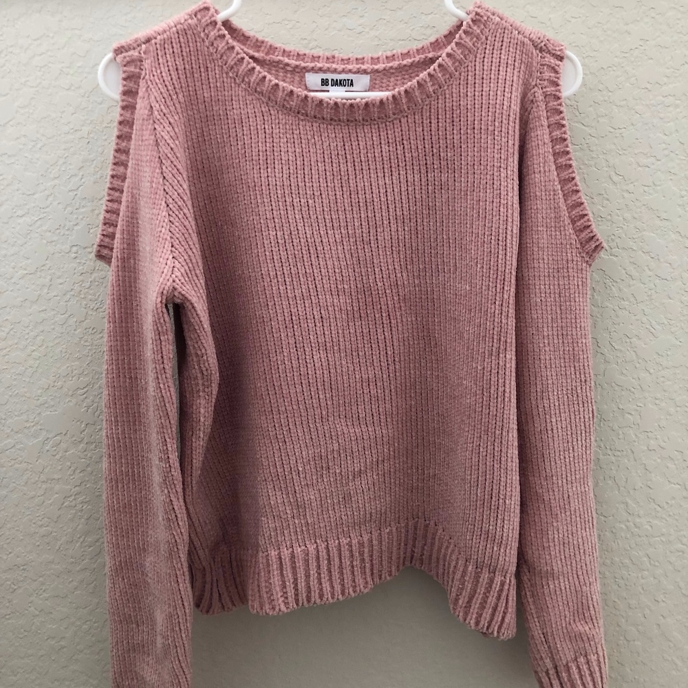 BB Dakota Hot N Cold Sweater, Mauve Rose